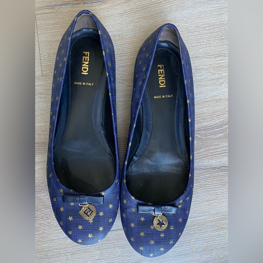 Fendi ballerina flats with charms!